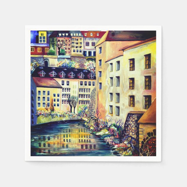 Stockholm - Gamla Stan, gammal stad, Sverige Pappersservett (Framsidan)