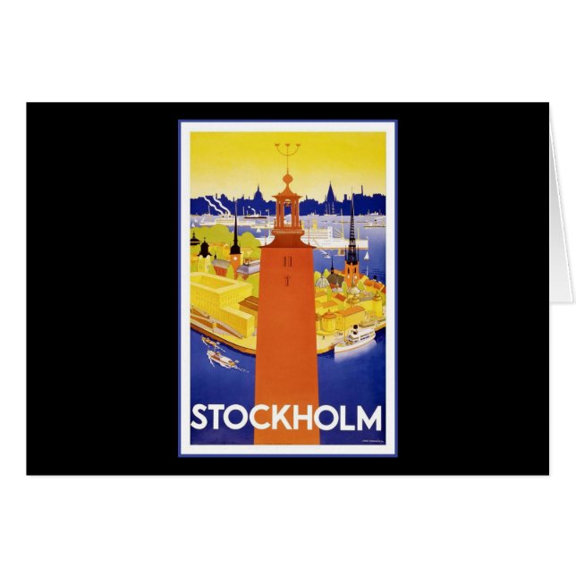 Stockholm Hälsningskort (Framsidan Horizontal)