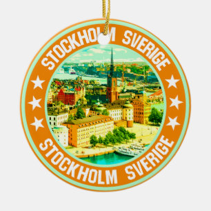 Stockholm Julgransprydnad Keramik