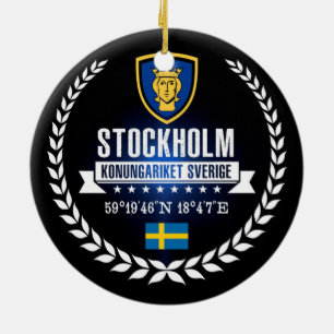 Stockholm Julgransprydnad Keramik