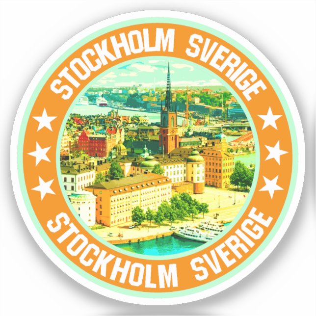 Stockholm Klistermärken (Framsida)