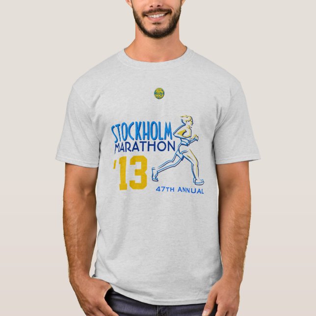 Stockholm maratonsverige t-shirt (Framsida)