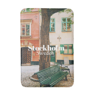 Stockholm Old Town, Gamla Stan, Sweden Souvenir Badrumsmatta