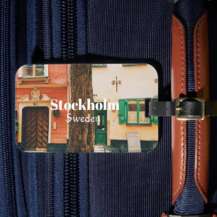 Stockholm Old Town, Gamla Stan, Sweden Souvenir Bagagebricka