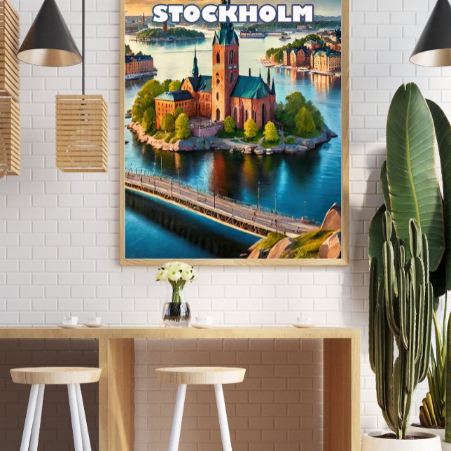 Stockholm, perle scandinave poster (Skapare uppladdad)