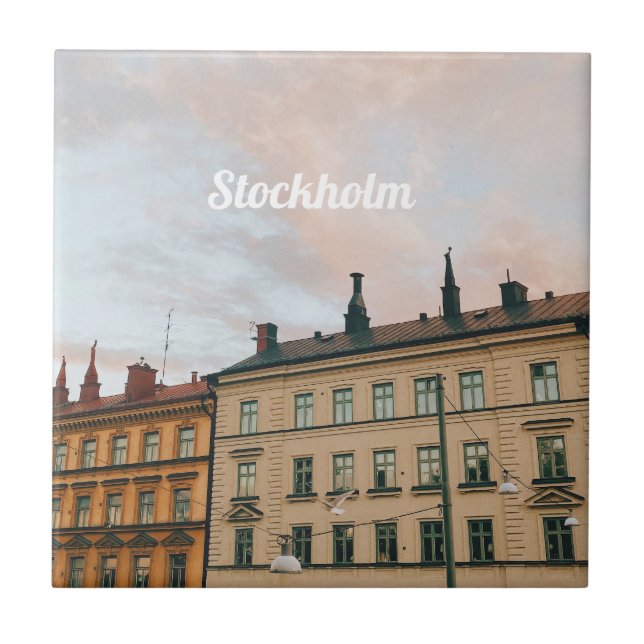 Stockholm Södermalm Stadsscen Kakelplatta (Framsidan)