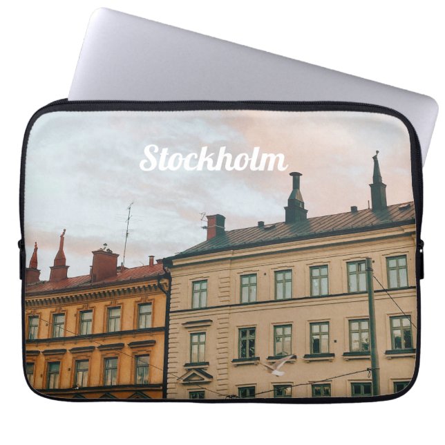 Stockholm Södermalm Stadsscen Laptop Fodral (Framsidan)