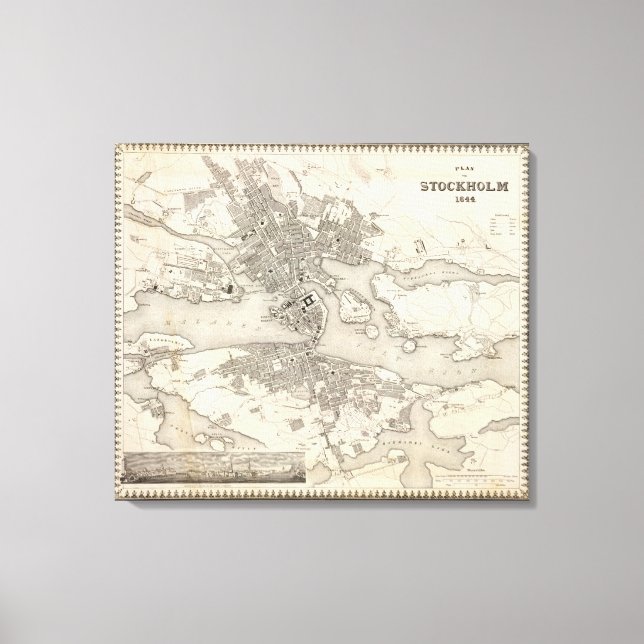 Stockholm, Sverige Canvastryck (Framsida)