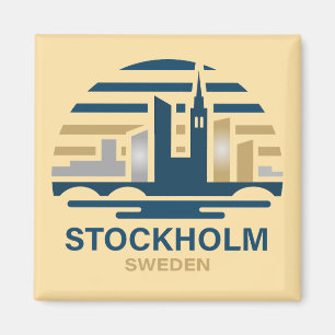 Stockholm Sverige Europa Magnet