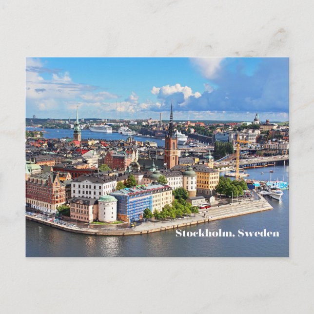 Stockholm, Sverige Gamla historiska Byggnad Vykort (Framsida)