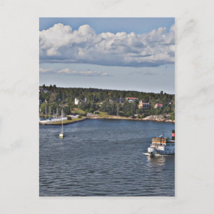 Stockholm Sverige Hamn Vykort