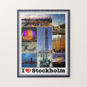 Stockholm - Sverige - I Kärlek - Pussel