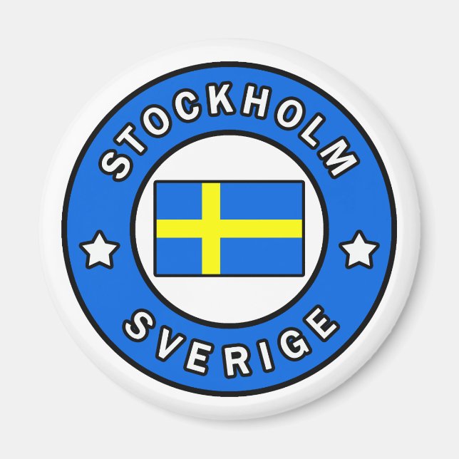 Stockholm Sverige Magnet (Framsidan)