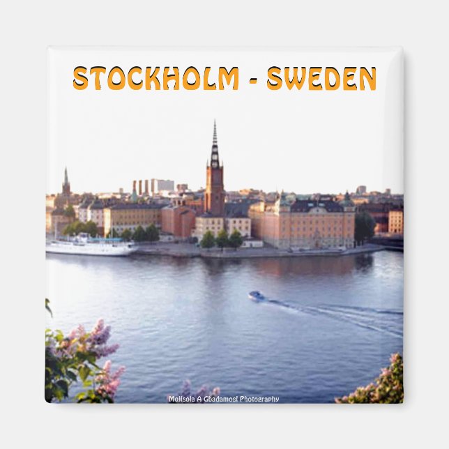 Stockholm - Sverige (Mojisola A Gbadamosi) Magnet (Framsidan)
