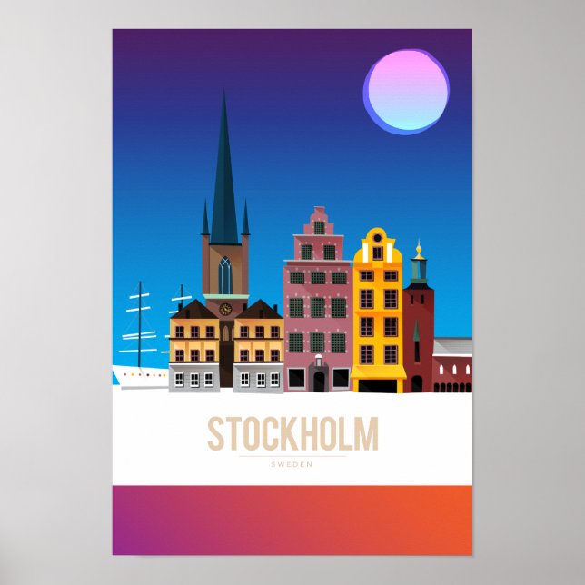 Stockholm, Sverige Poster (Framsidan)