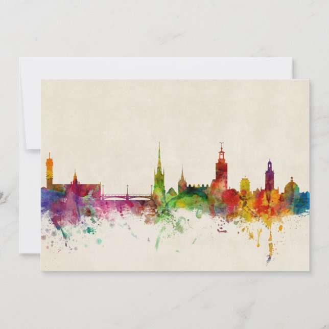 Stockholm Sverige Skyline (Framsida)