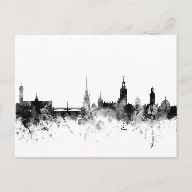 Stockholm Sverige Skyline Vykort (Framsida)