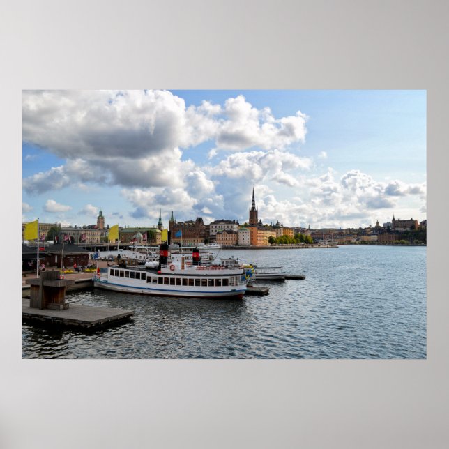 Stockholm Sverige vy Poster (Framsidan)