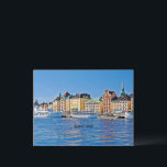 Stockholm, Sverige Vykort<br><div class="desc">Stockholm,  Sverige med båtar och byggnad.</div>