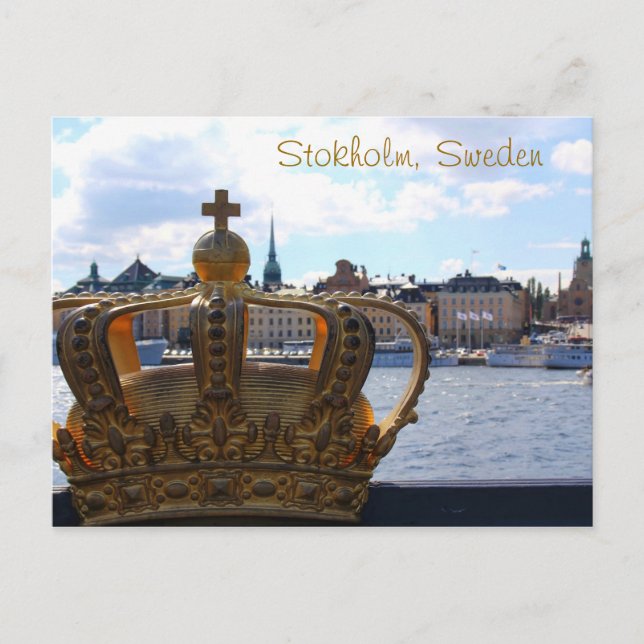 Stockholm sverige vykort (Framsida)