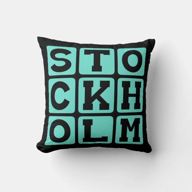 Stockholm, Sveriges huvudstad Kudde (Framsida)