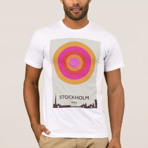 Stockholm sverigevintage resoraffisch t shirt