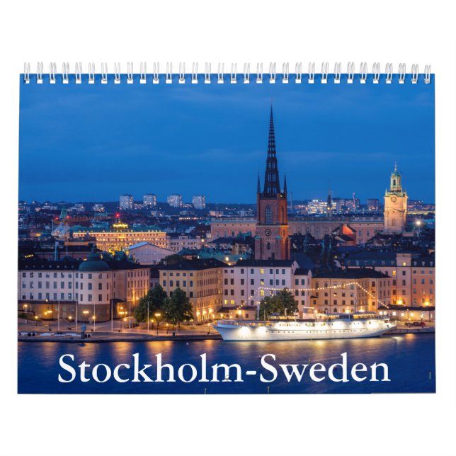 Stockholm-Sweden Calendar Kalender (Omslag)