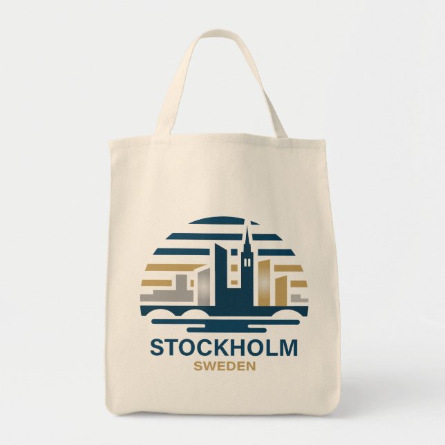 Stockholm Sweden Europe Tygkasse (Framsidan)