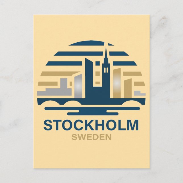 Stockholm Sweden Europe Vykort (Framsida)