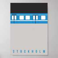Stockholm - tunnelbana - poster
