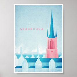 Stockholm Vintage resor Poster