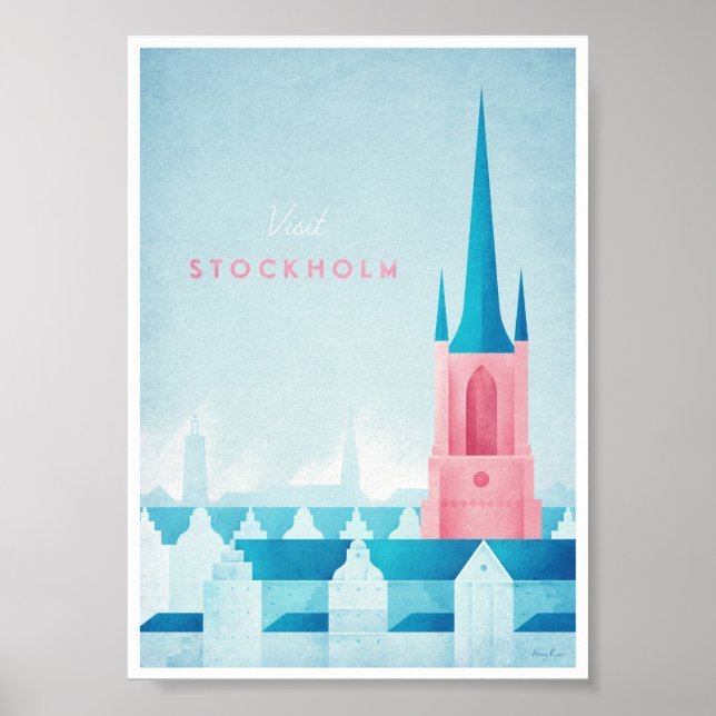 Stockholm Vintage resor Poster (Framsidan)