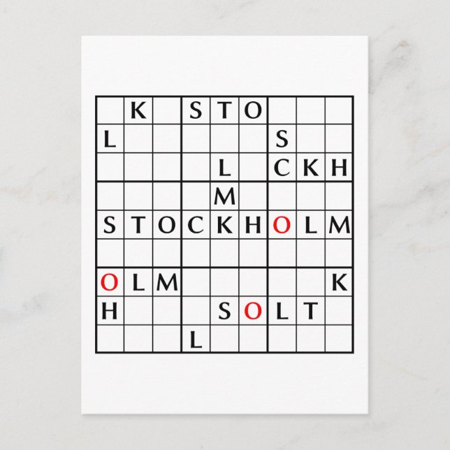 STOCKHOLM VYKORT (Framsida)