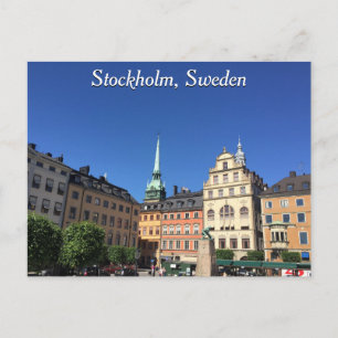 Stockholm, vykort för Sverige
