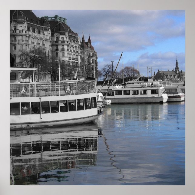 Stockholm Waterfront Poster (Framsidan)