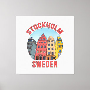 Stockholms Sverige Canvastryck