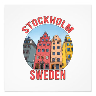 Stockholms Sverige Fototryck