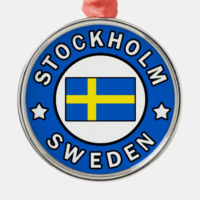 Stockholms Sverige Julgransprydnad Metall (Framsidan)