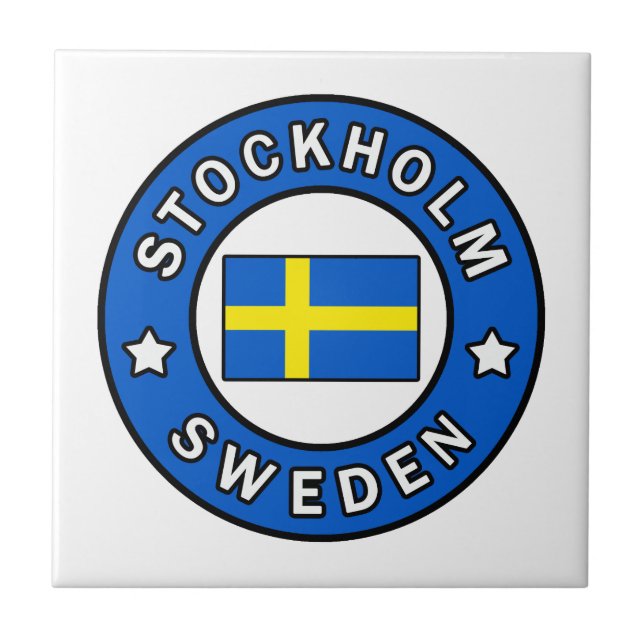 Stockholms Sverige Kakelplatta (Framsidan)