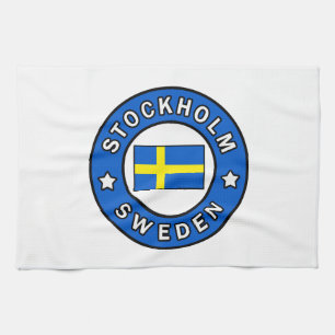 Stockholms Sverige Kökshandduk