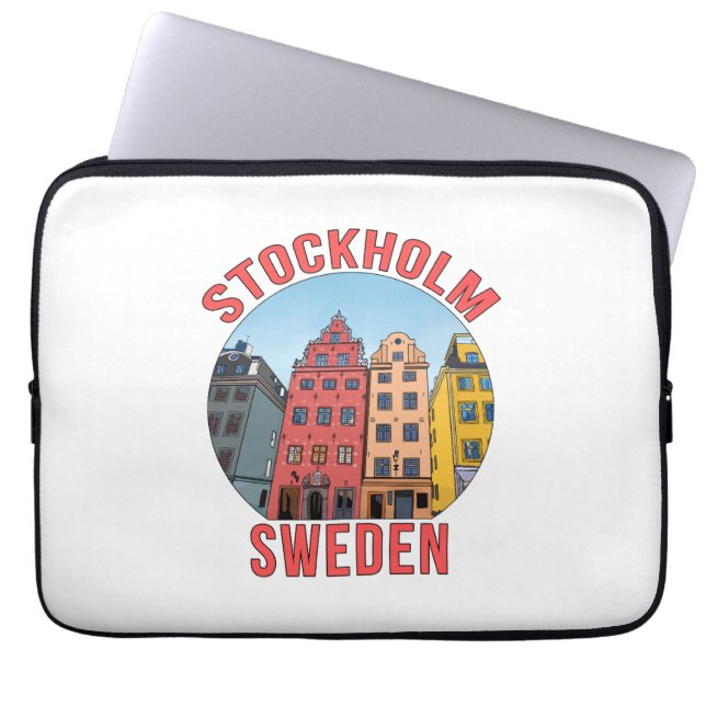 Stockholms Sverige Laptop Fodral (Framsidan)