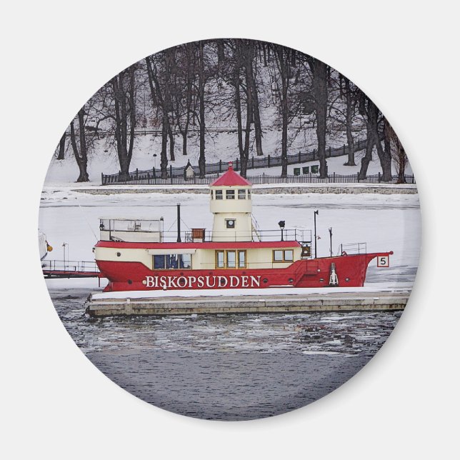 Stockholms Sverige Lightship Biskopplötslig Magnet (Framsidan)