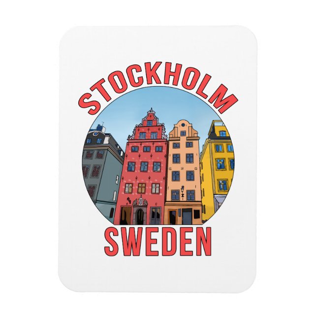 Stockholms Sverige Magnet (Vertikal)