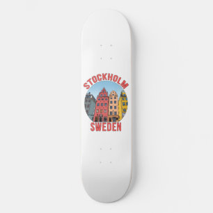 Stockholms Sverige Mini Skateboard Bräda 18,5 Cm