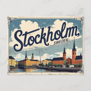 Stockholms Sverige Nordiska huvudstaden Elegance Vykort