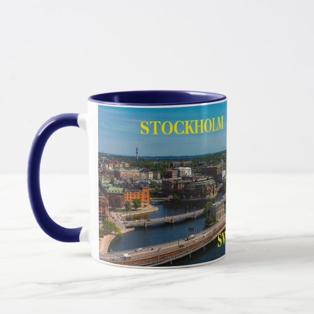Stockholms Sverige Panoramic Mugg (Vänster)