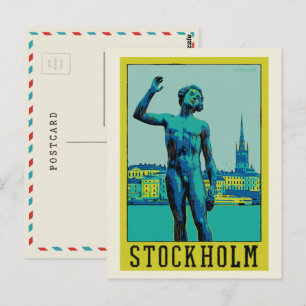 Stockholms Sverige, Statue på betyget Postcar Vykort