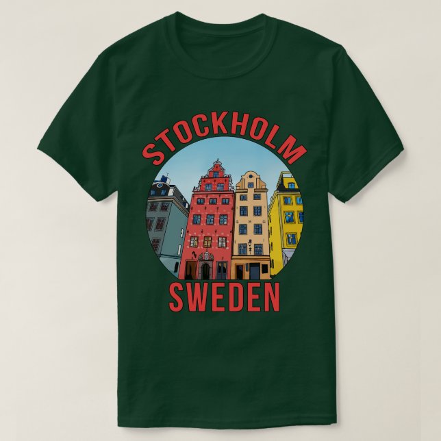 Stockholms Sverige T Shirt (Design framsida)