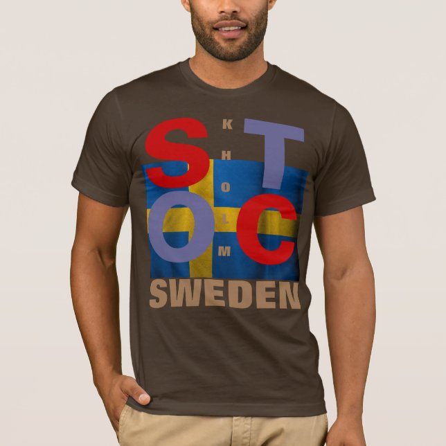 Stockholms Sverige T Shirt (Framsida)