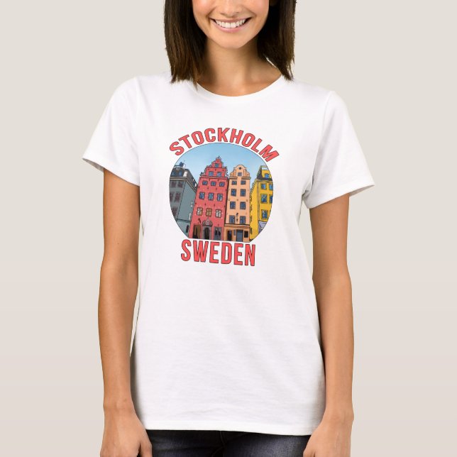 Stockholms Sverige T Shirt (Framsida)